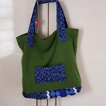 Einkaufstasche, grüne Stofftasche
