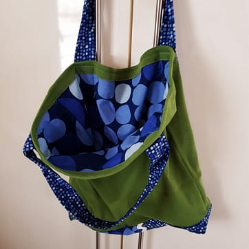 Einkaufstasche, grüne Stofftasche