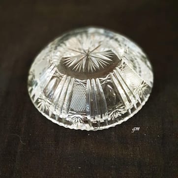 Vintage Aschenbecher aus Kristallglas