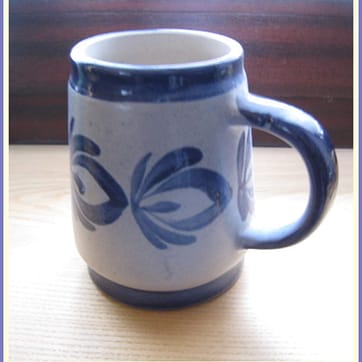 Weinkrug, Handarbeit, Bayerisch Blau