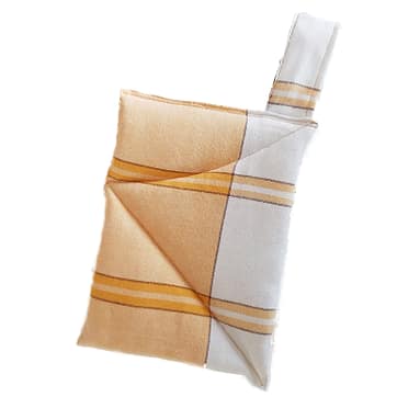 Topflappen-Deckelhalter aus Vintagestoff