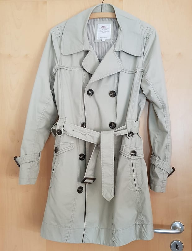 leichter Sommermantel S. Oliver, Größe 42, beige