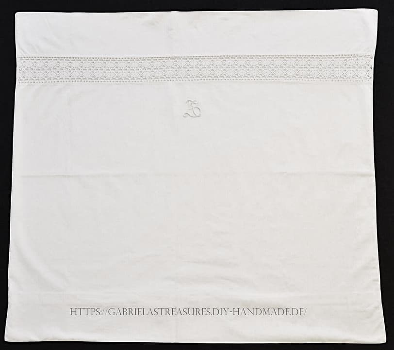 Weißwäsche Kissenbezug Monogramm