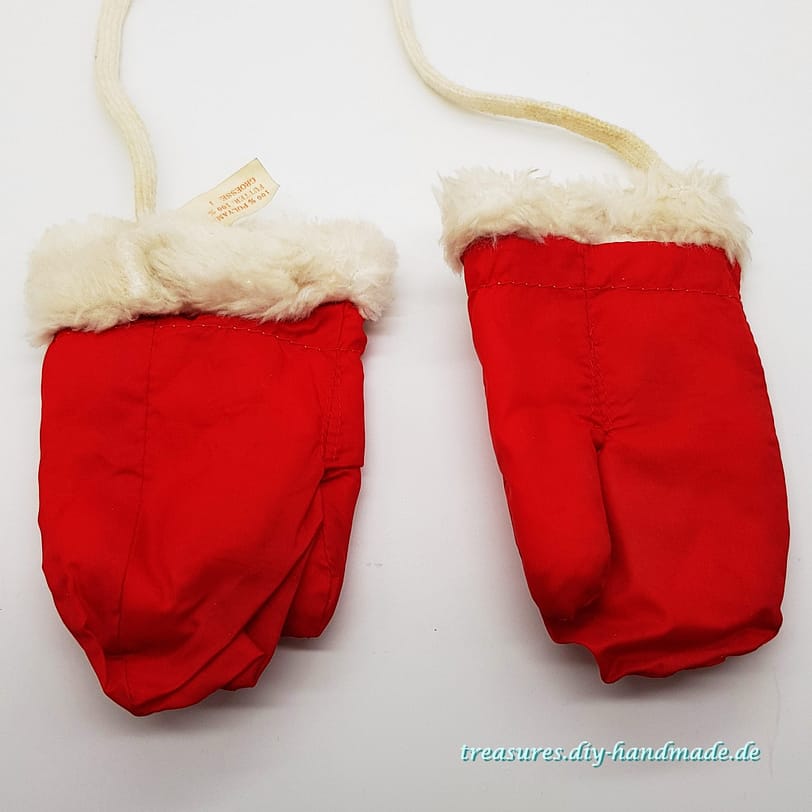 rote Baby Handschuhe Größe 1