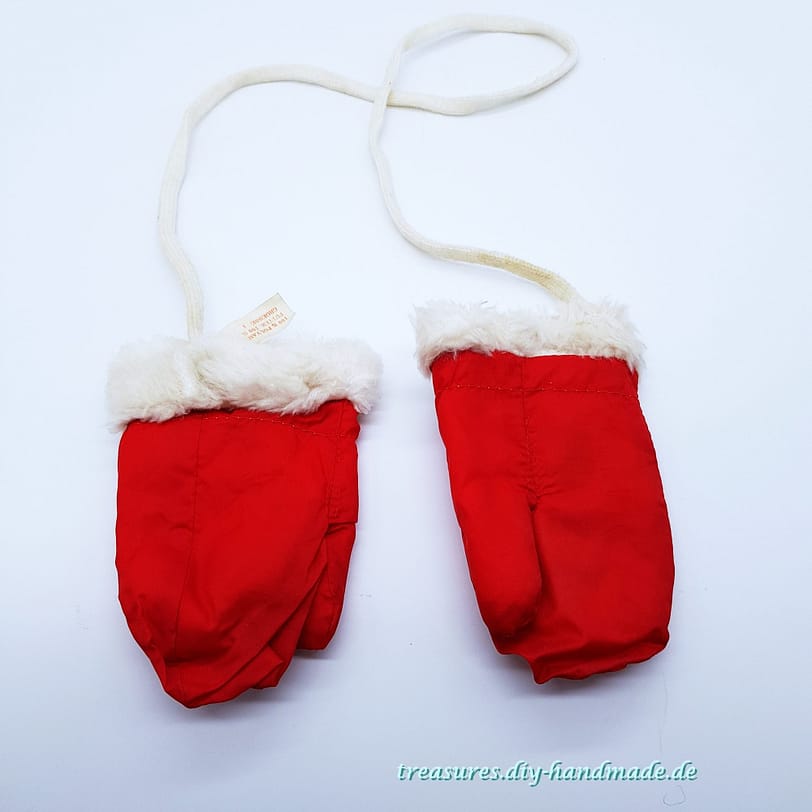 rote Baby Handschuhe Größe 1