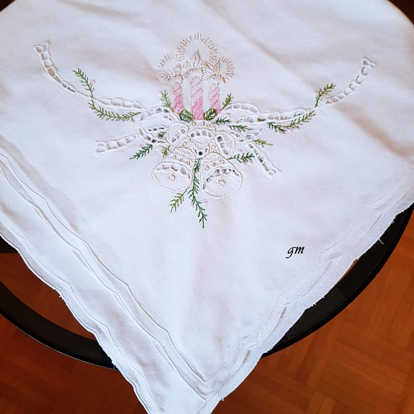 Weihnachten rosa Kerze