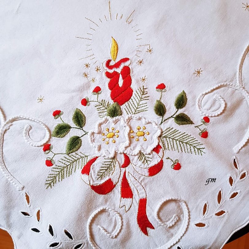 Weihnachten rote Kerze