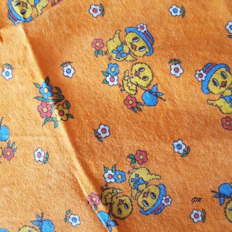 Biber-Bettwäsche Baby Kleinkind orange