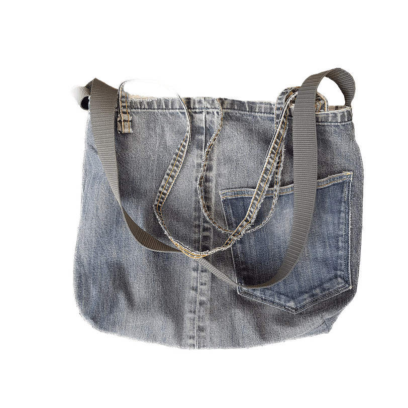 Jeanstasche upcycling mit Innenfutter