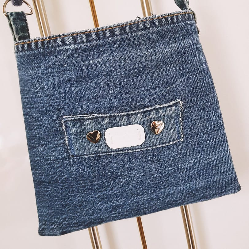 Jeanstasche 22x20 cm, upcycling