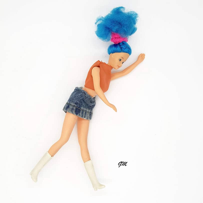 "Barbie" blaues Haar „Lookalikes“-